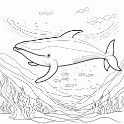 whale swimming in the ocean