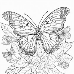 coloring by number a hidden buttrefly figure