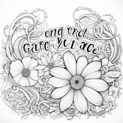 amazing grace words with flowers