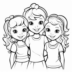 three girls together