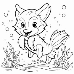 fox and fish