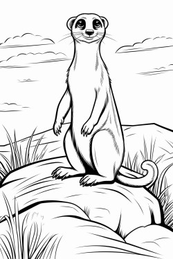 suricate em seu habitat