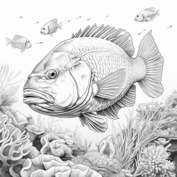 marine animals for coloring pages a4 whitey and black