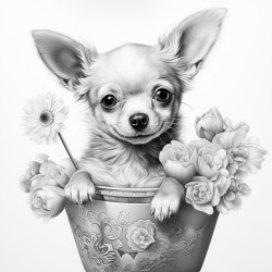 chihuahua in a margarita glass