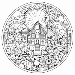 a coloring book combined with motivational affirmations