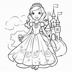 a princess in a castle