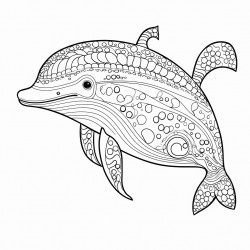 whale with a poka dot dress