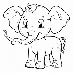 cute comicelefant