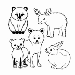 simple animal with little negative space label animal no background