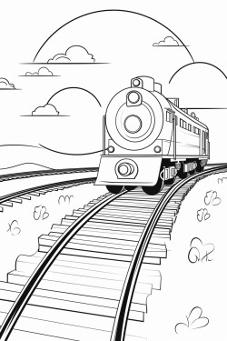 train on track with signals