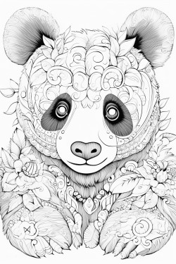 panda comiendo hojas