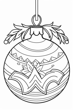 eine weihnachtskugel mit verzierungen