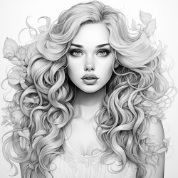 person with beautiful straight hair