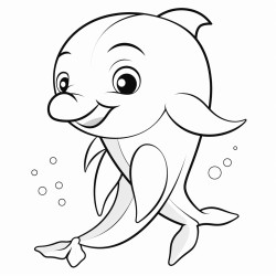 cute baby dolphin
