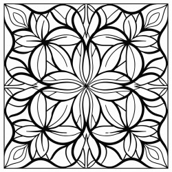 geometric floral pattern