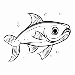 a cute capelin fish