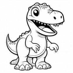 a cute tyrannosaurus rex