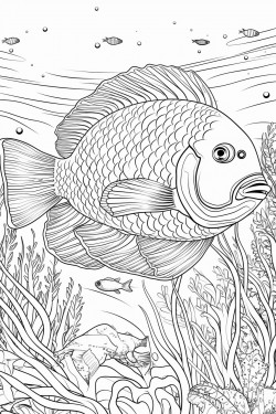 fish swimming in the sea