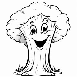 talking tree a friendly tree with a big smiling face