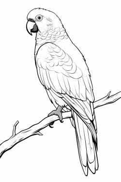 parrot sitting on a branch