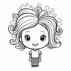 hair brush bold and easy white background
