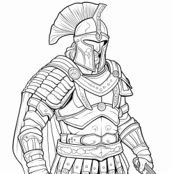 an ancient greek in hoplite armour
