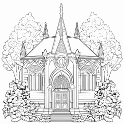 filligree art neuveau chapel in the garden