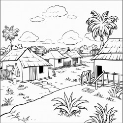 african native village