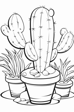 cacti in desert