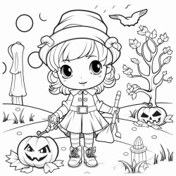 une momie mignonne qui court dans un jardin dans un contexte dhalloween