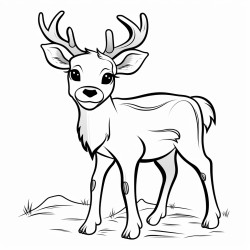 a cute icelandic deer