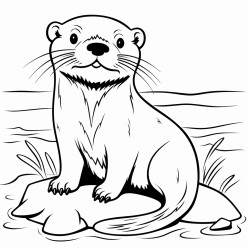 a cute adorable icelandic otter