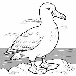 a cute icelandic albatross