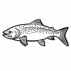 a cute icelandic brown trout