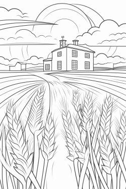 hospital in a wheat field