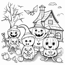 halloween coloring book