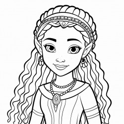 black princess with braids