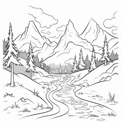 a path leading through mountains