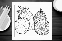 pop art fruit