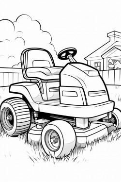 ride on lawn mower simple