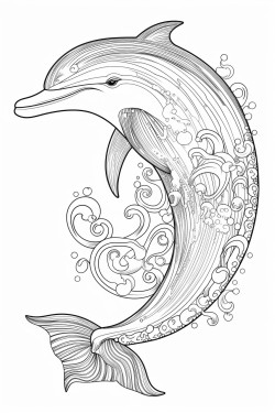a dolphin with ice cream
