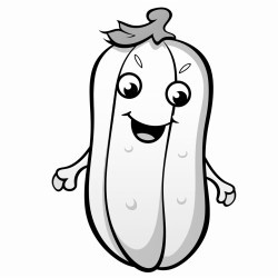 1 zucchini clipart