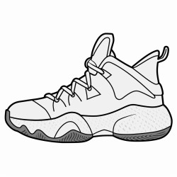 a basketball shoe with a socklike fit and a flexible outsole