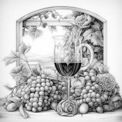 un verre sur une table