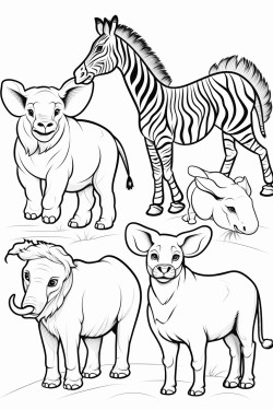 animales de safari