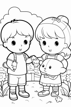 dos dibujos infantiles de encuentra las diferencias