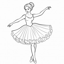 ballet dancer on pointe