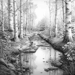 en un bosque