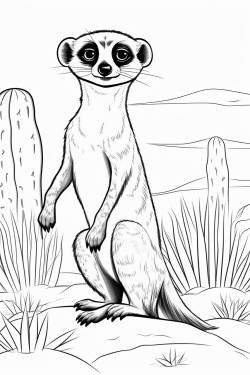 suricate em seu habitat