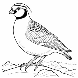 a cute icelandic partridge